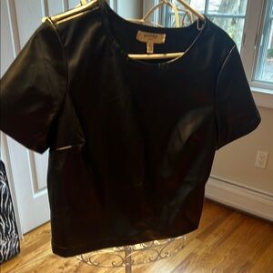 Black Women's Top (pleather)